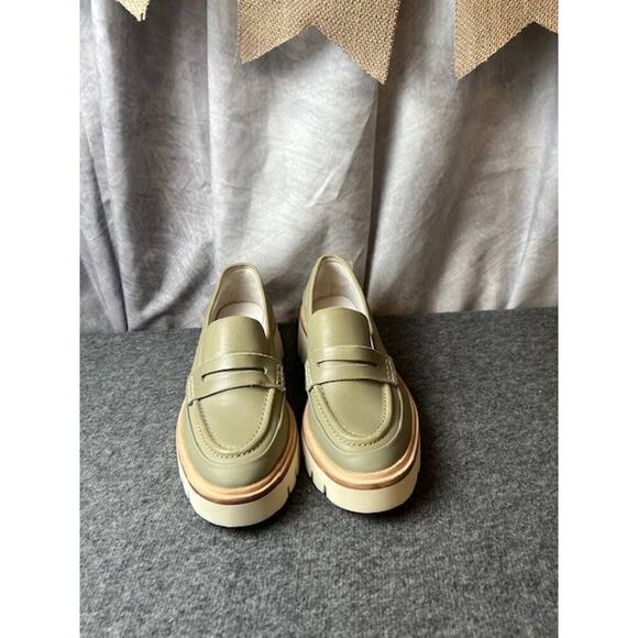 Oncept Seoul Platform Loafers Silver Moss Gray Size 6.5 - Picture 3 of 10